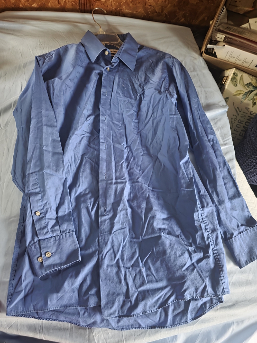 Calvin Klein Jeans Men's Light Blue Dress Shirt